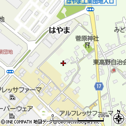 千葉県野田市東高野45周辺の地図