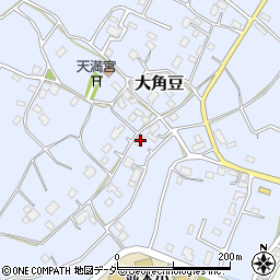 茨城県つくば市大角豆1443周辺の地図