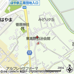 千葉県野田市東高野165周辺の地図