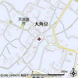 茨城県つくば市大角豆1446周辺の地図