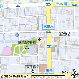 福井県福井市宝永周辺の地図