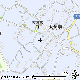 茨城県つくば市大角豆1489周辺の地図