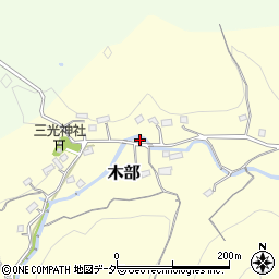 埼玉県比企郡小川町木部356-2周辺の地図