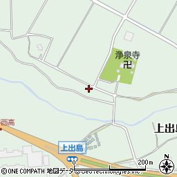 茨城県坂東市上出島周辺の地図