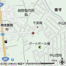 埼玉県東松山市東平1852-9周辺の地図