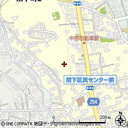 長野県岡谷市山下町周辺の地図