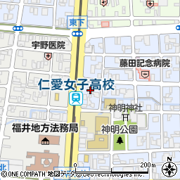 アパグループ　福井支店周辺の地図