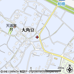 茨城県つくば市大角豆1450周辺の地図