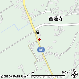茨城県行方市西蓮寺334-1周辺の地図