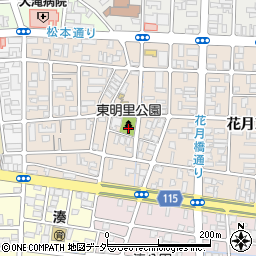 東明里公園周辺の地図