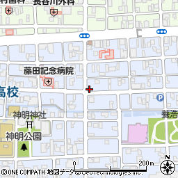 米岡青果店周辺の地図