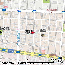 福井県福井市花月周辺の地図