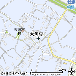 茨城県つくば市大角豆1473周辺の地図