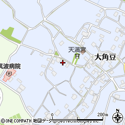 茨城県つくば市大角豆1720周辺の地図