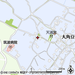 茨城県つくば市大角豆1721周辺の地図