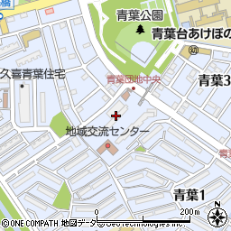 公団久喜青葉団地周辺の地図