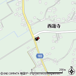 茨城県行方市西蓮寺345-2周辺の地図