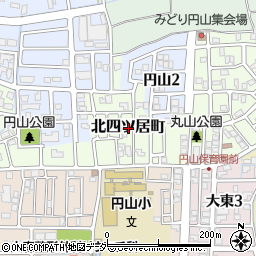 福井県福井市北四ツ居町周辺の地図