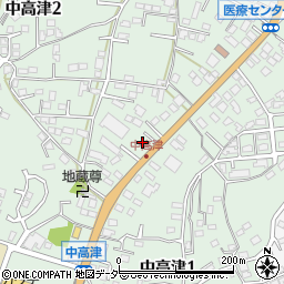 茨城県土浦市中高津周辺の地図