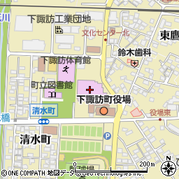 下諏訪町教育委員会周辺の地図