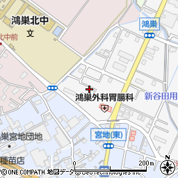 埼玉県鴻巣市鴻巣1218-34周辺の地図
