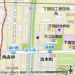 長野県諏訪郡下諏訪町清水町4555周辺の地図