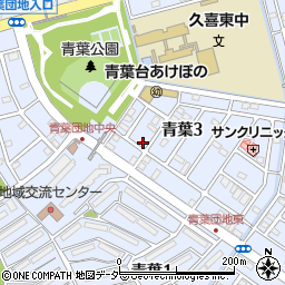 内田サイクル青葉店周辺の地図