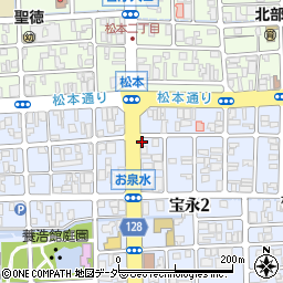 名鉄協商福井宝永２丁目駐車場周辺の地図