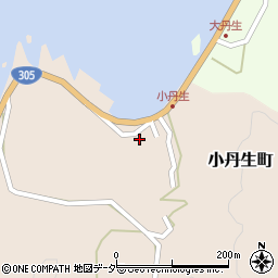 小丹生自治会館周辺の地図