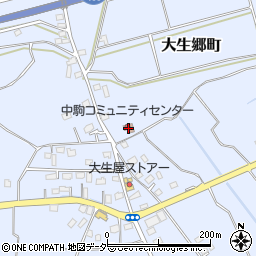 中駒コミュニティーセンター周辺の地図