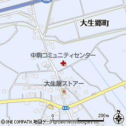 中駒コミュニティセンター周辺の地図