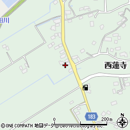 茨城県行方市西蓮寺36-1周辺の地図