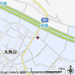 茨城県つくば市大角豆2168周辺の地図