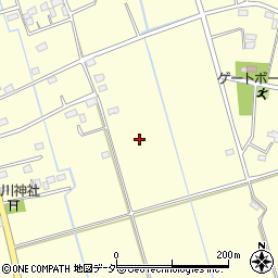 埼玉県吉見町（比企郡）上砂周辺の地図