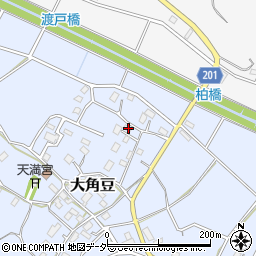 茨城県つくば市大角豆1467周辺の地図