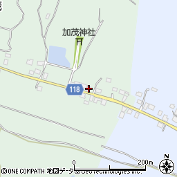 茨城県かすみがうら市加茂3398周辺の地図