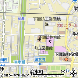 下諏訪町保健センター周辺の地図