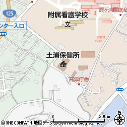 土浦保健所周辺の地図