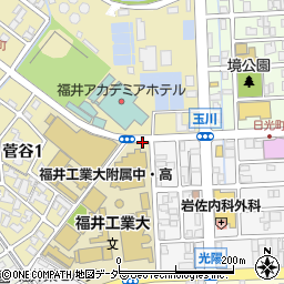 福井高校前周辺の地図