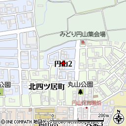 福井県福井市円山2丁目周辺の地図