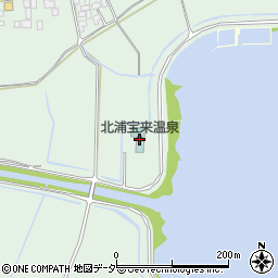 北浦宝来温泉周辺の地図