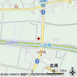 茨城県行方市山田322-7周辺の地図