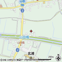 茨城県行方市山田315周辺の地図