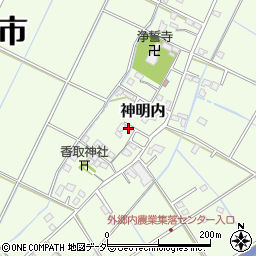 埼玉県幸手市神明内1447-1周辺の地図