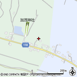 茨城県かすみがうら市加茂3306周辺の地図
