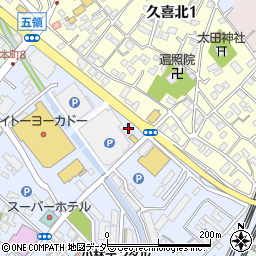 中央労働金庫久喜支店周辺の地図