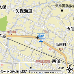 長野県諏訪郡下諏訪町東豊周辺の地図