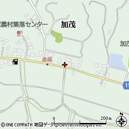 茨城県かすみがうら市加茂3326-3周辺の地図