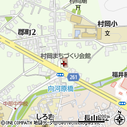 村岡公民館周辺の地図