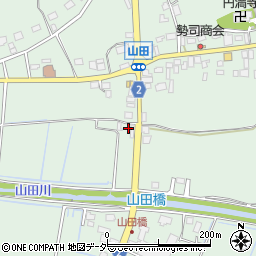 茨城県行方市山田322-3周辺の地図